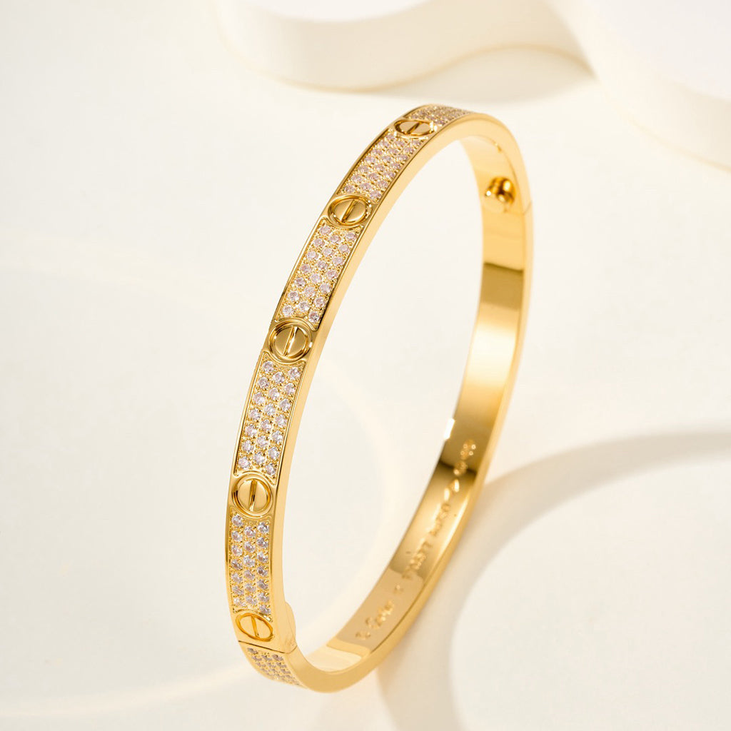 [⭐Seralia]LOVE BRACELET 4.8MM DIAMOND-PAVED