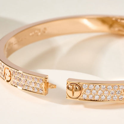 [⭐Seralia]LOVE BRACELET 4.8MM DIAMOND-PAVED