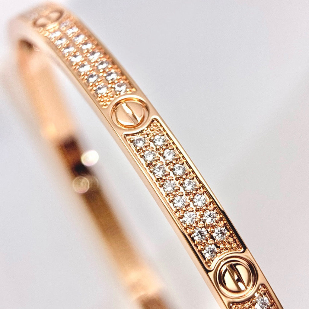 [⭐Seralia]LOVE BRACELET 3.65MM DIAMOND-PAVED