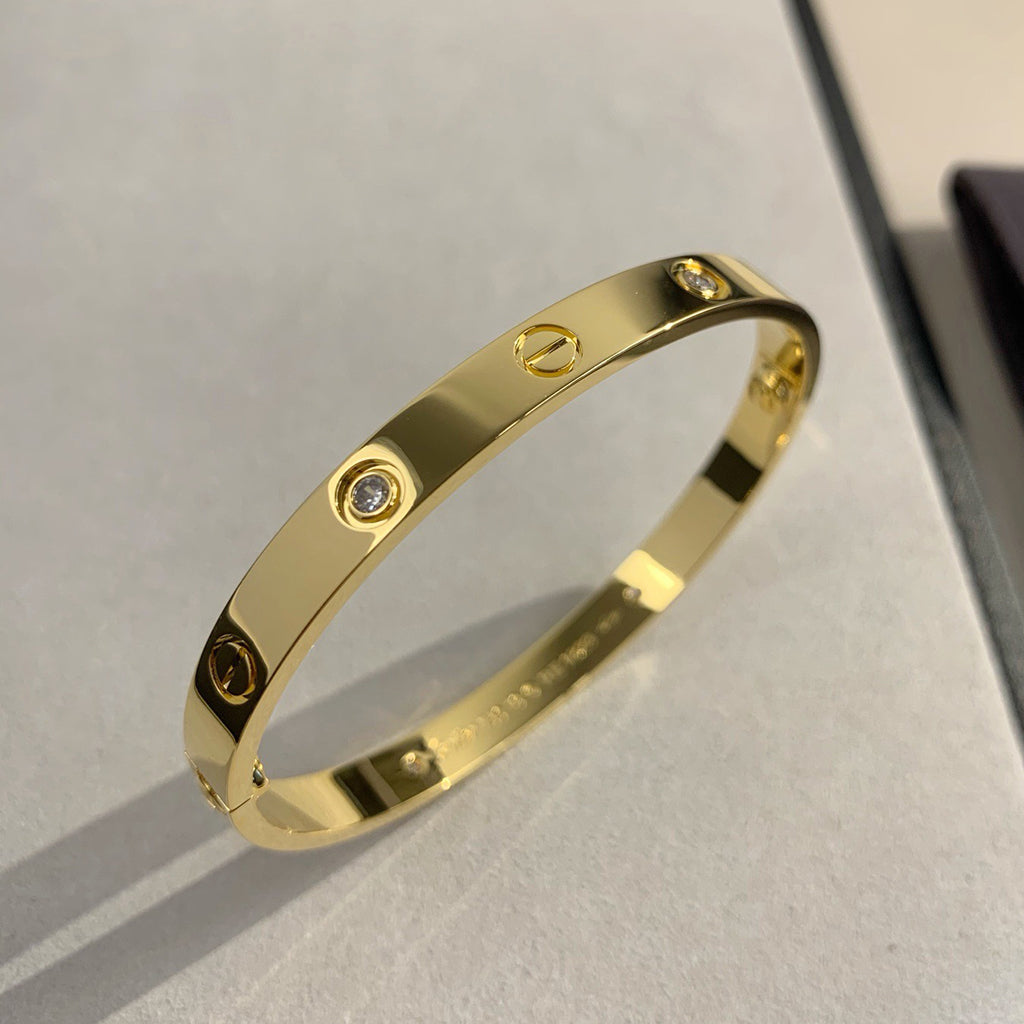 [⭐Seralia]LOVE BRACELET 6.1MM 4 DIAMONDS