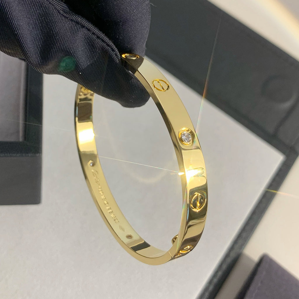[⭐Seralia]LOVE BRACELET 6.1MM 4 DIAMONDS