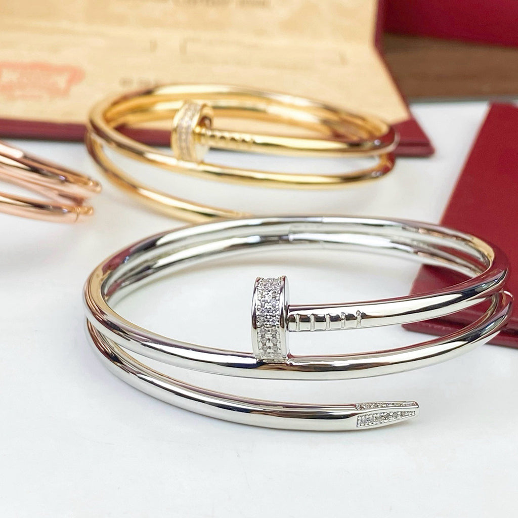 [⭐Seralia]JUSTE BRACELET 3.5MM DOUBLE ROW DIAMOND