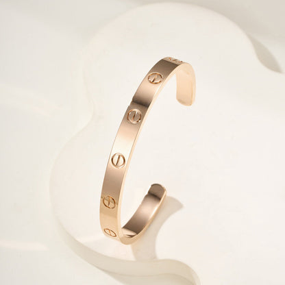 [⭐Seralia]LOVE BRACELET 6.1MM OPEN CUFF