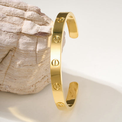 [⭐Seralia]LOVE BRACELET 6.1MM OPEN CUFF