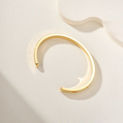 [⭐Seralia]LOVE BRACELET 6.1MM OPEN CUFF