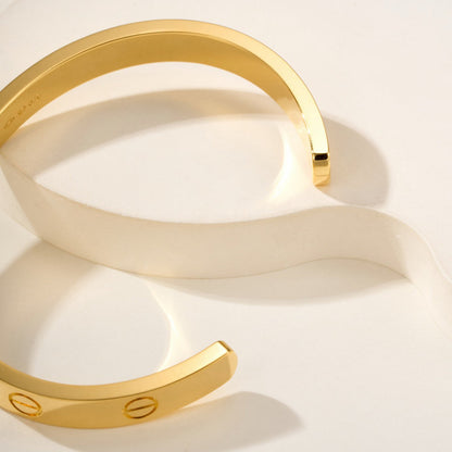 [⭐Seralia]LOVE BRACELET 6.1MM OPEN CUFF