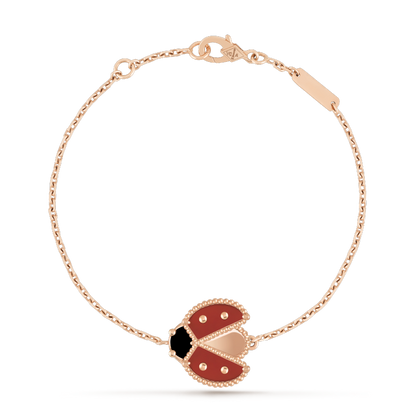 [⭐Seralia]LUCKY SPRING 1 MOTIF PINK GOLD BRACELET