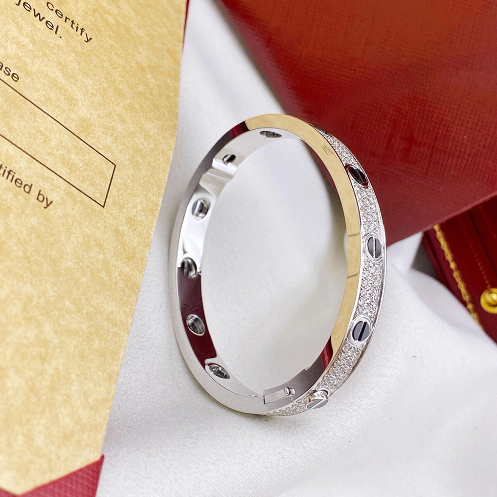 [⭐Seralia]LOVE BRACELET 6.1MM DIAMOND-PAVED CERAMIC