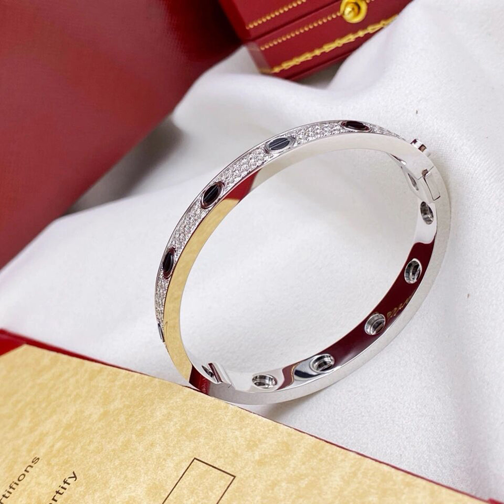[⭐Seralia]LOVE BRACELET 6.1MM DIAMOND-PAVED CERAMIC