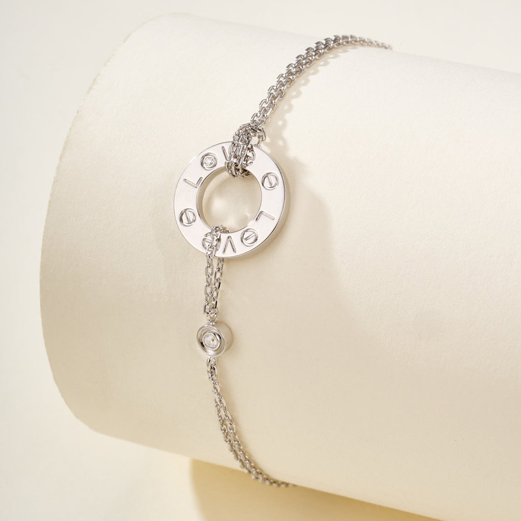 [⭐Seralia]LOVE BRACELET 2 DIAMOND