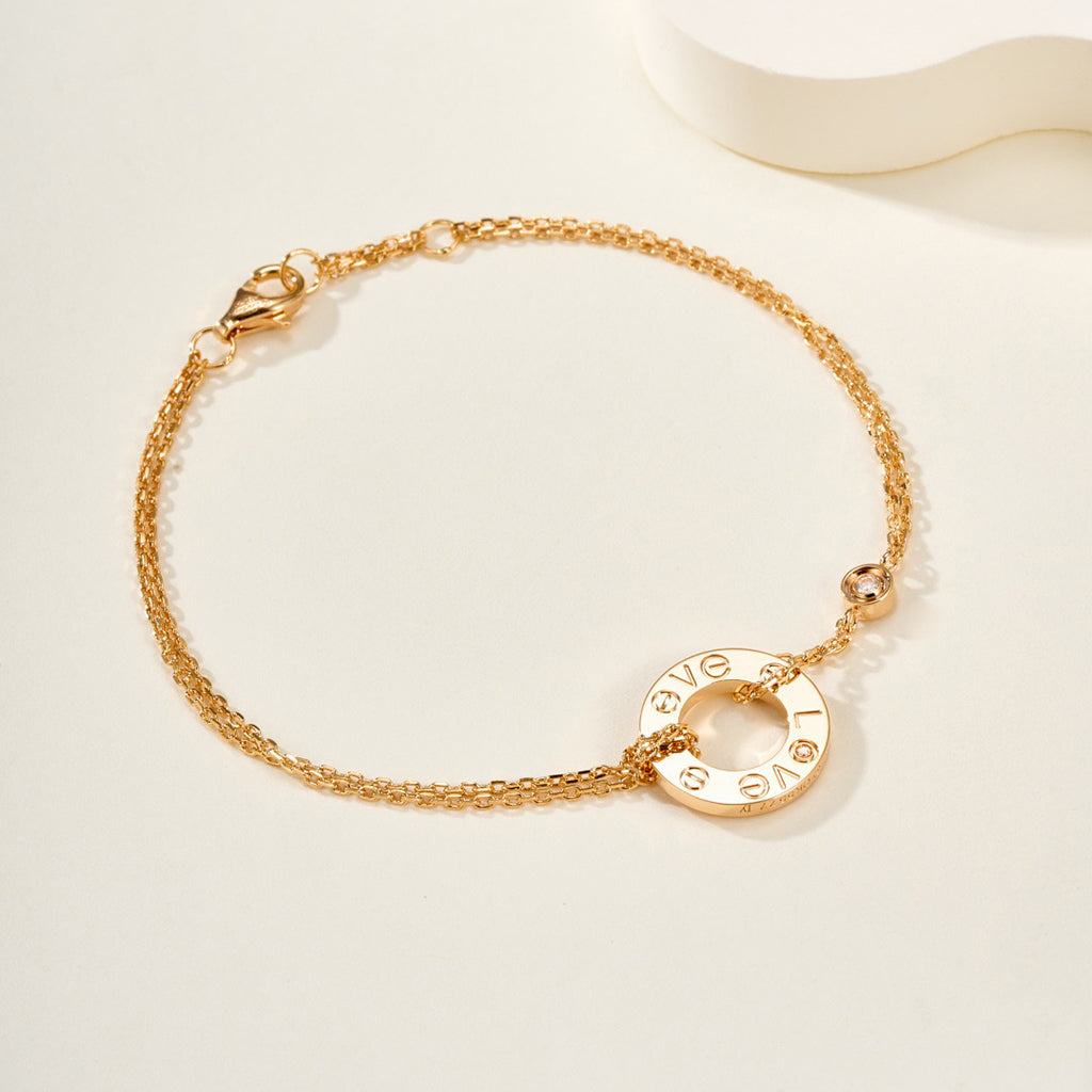 [⭐Seralia]LOVE BRACELET 2 DIAMOND