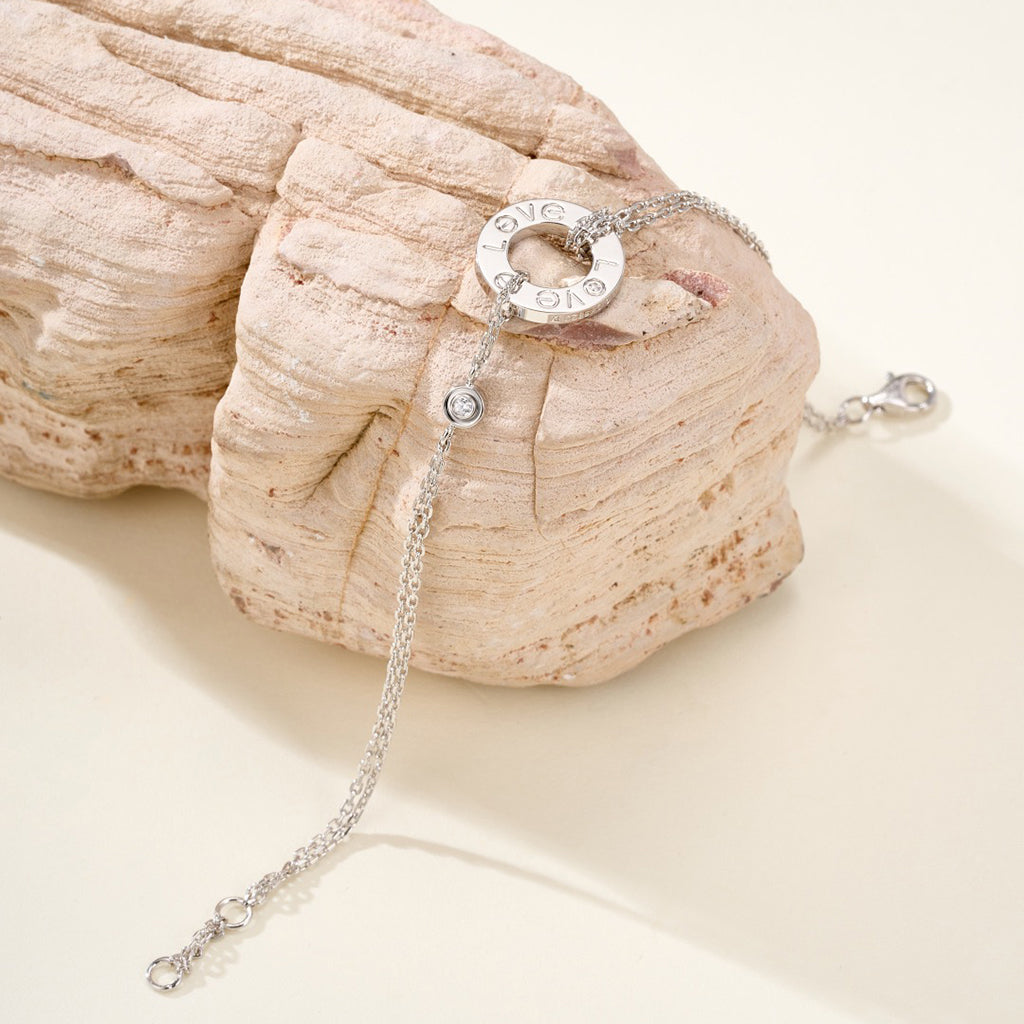 [⭐Seralia]LOVE BRACELET 2 DIAMOND