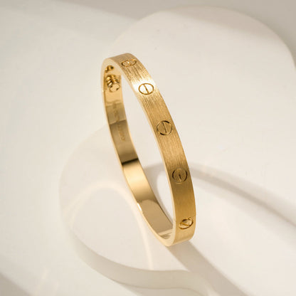 [⭐Seralia]LOVE BRACELET 6.1MM BRUSHED