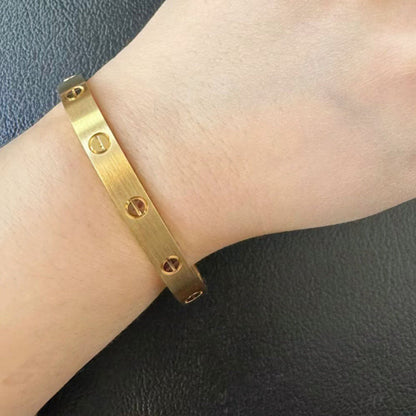 [⭐Seralia]LOVE BRACELET 6.1MM BRUSHED
