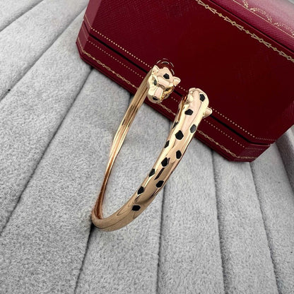 [⭐Seralia]PANTHERE DOUBLE HEADED OPEN BRACELET