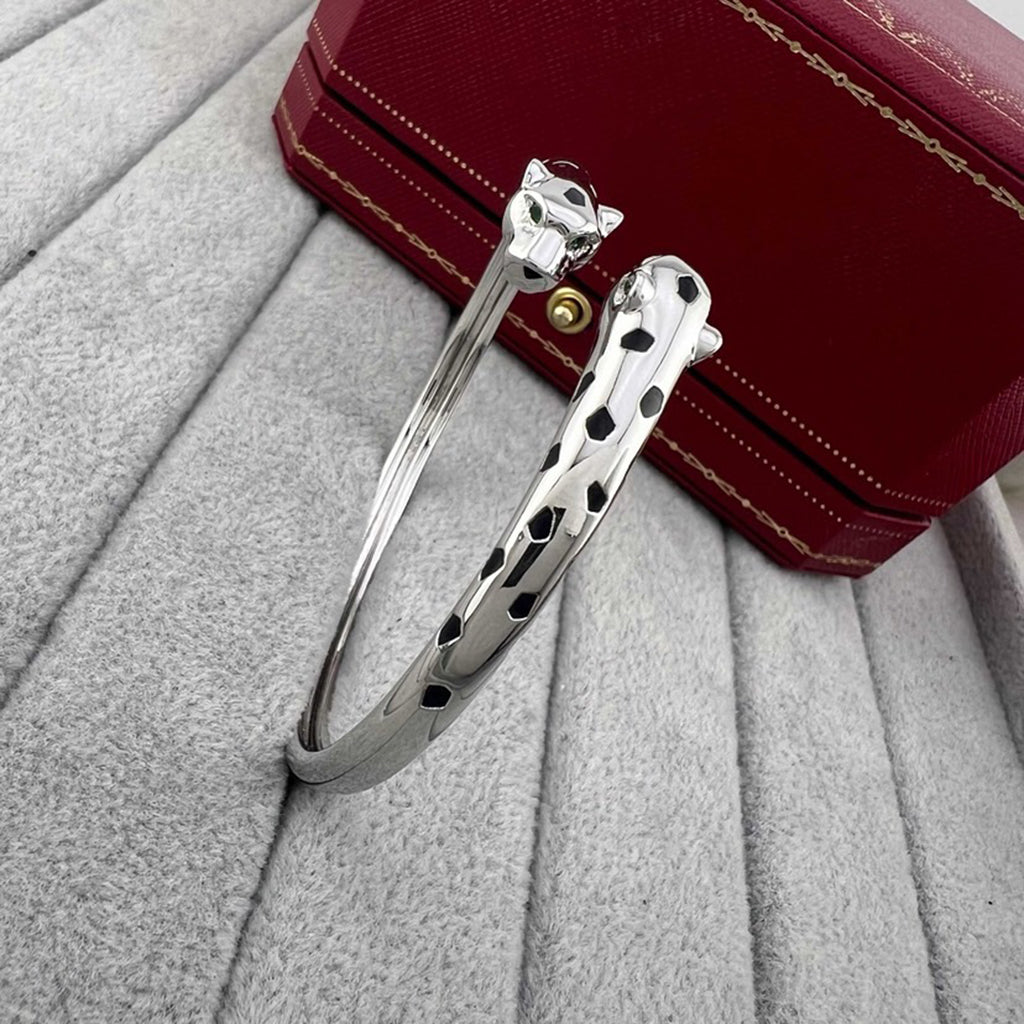 [⭐Seralia]PANTHERE DOUBLE HEADED OPEN BRACELET