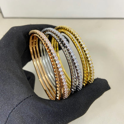 [⭐Seralia]ETINCELLE HALF-PAVED DIAMOND BRACELET