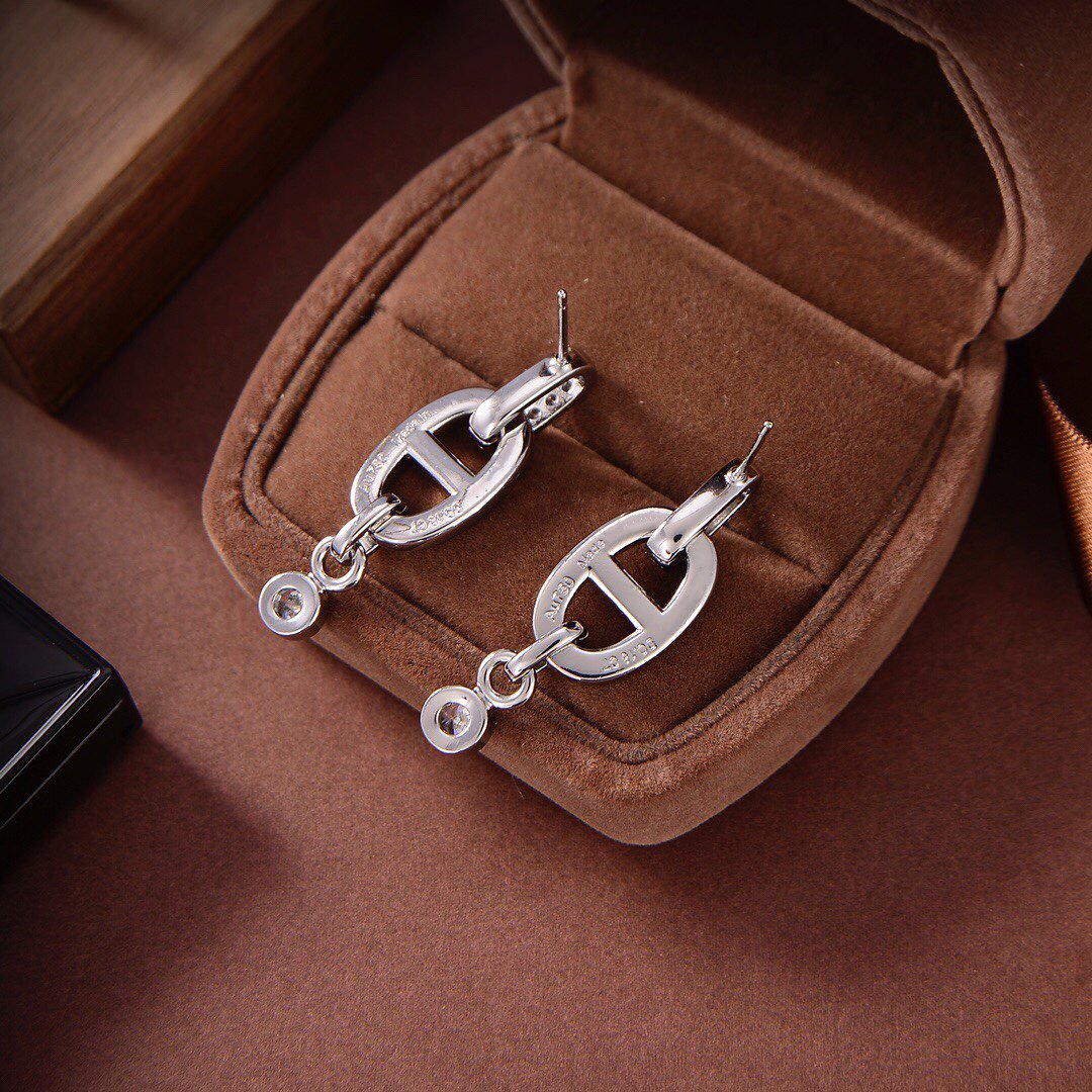 [⭐Seralia]HM CHAINE DIAMOND EARRINGS