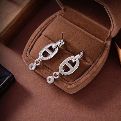 [⭐Seralia]HM CHAINE DIAMOND EARRINGS