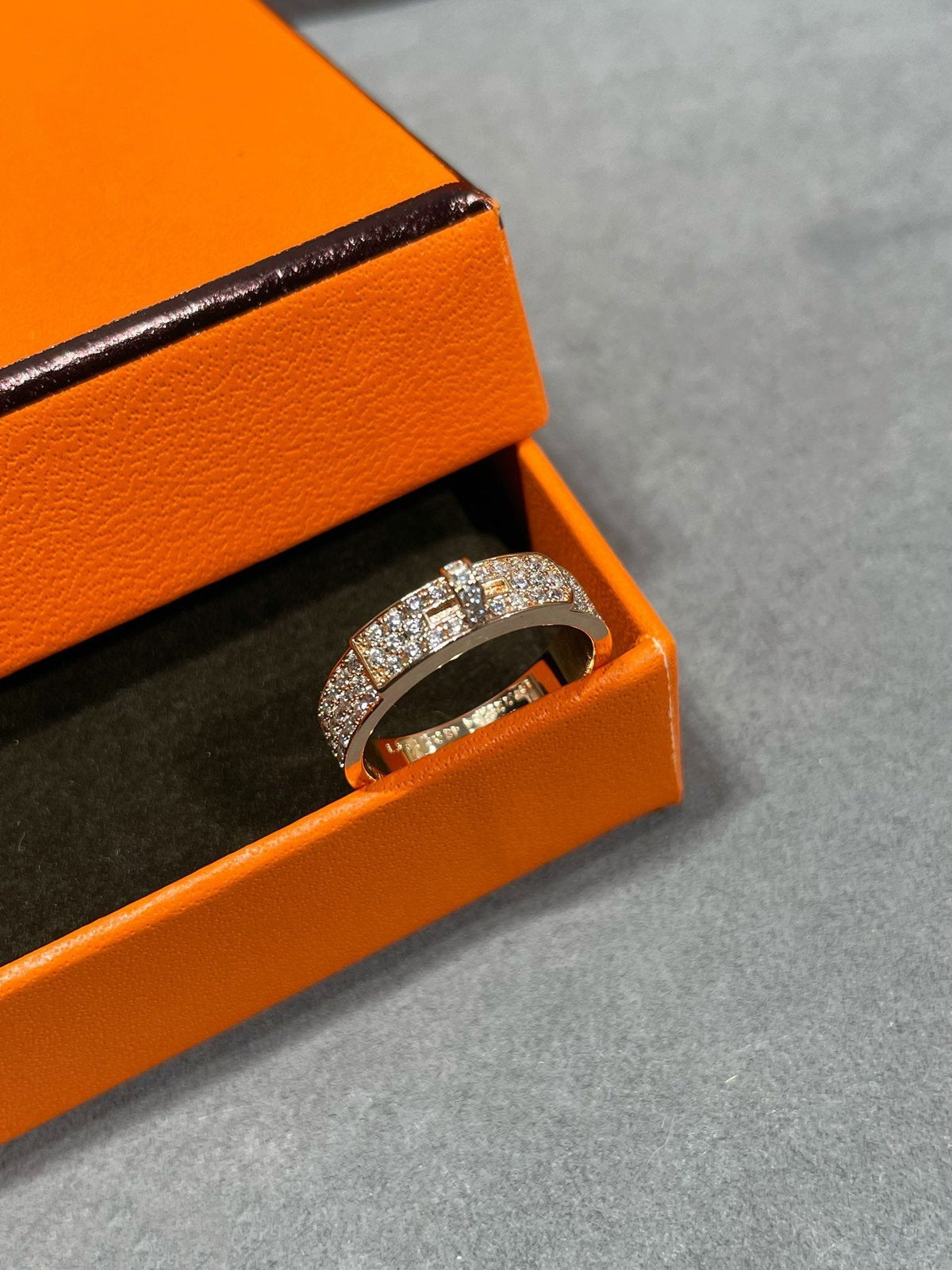 [⭐Seralia]KELLY PINK GOLD DIAMOND RING