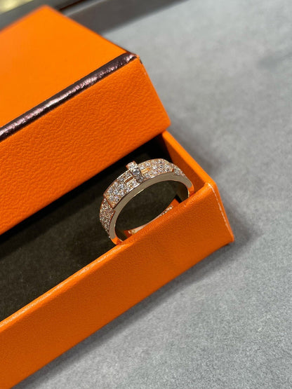 [⭐Seralia]KELLY PINK GOLD DIAMOND RING