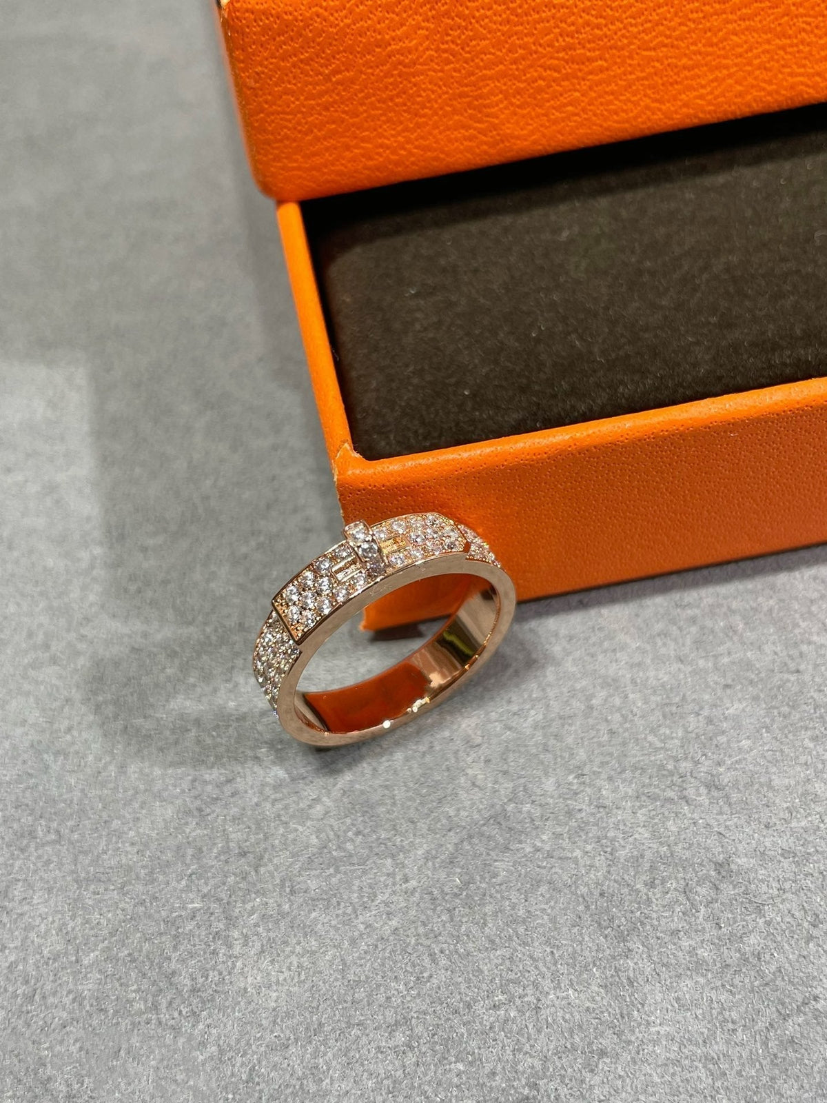 [⭐Seralia]KELLY PINK GOLD DIAMOND RING