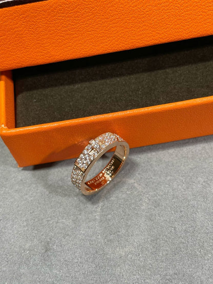 [⭐Seralia]KELLY PINK GOLD DIAMOND RING