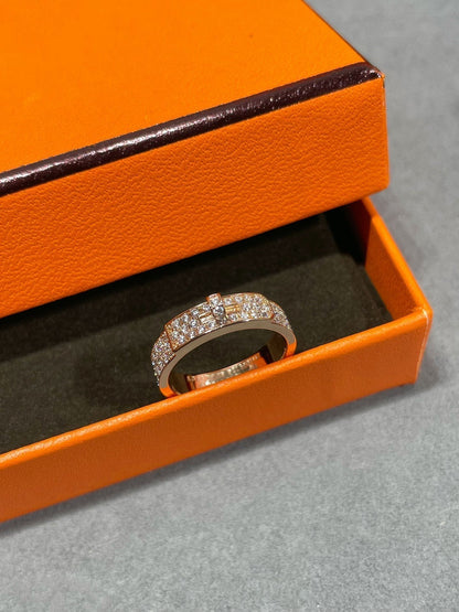 [⭐Seralia]KELLY PINK GOLD DIAMOND RING