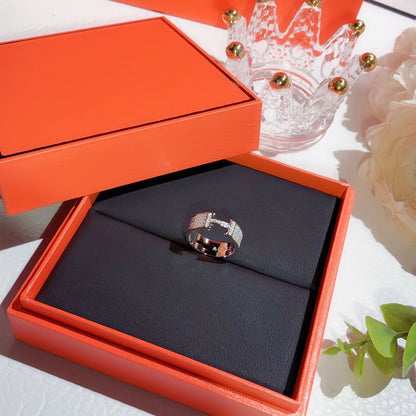 [⭐Seralia]H RING FULL DIAMOND