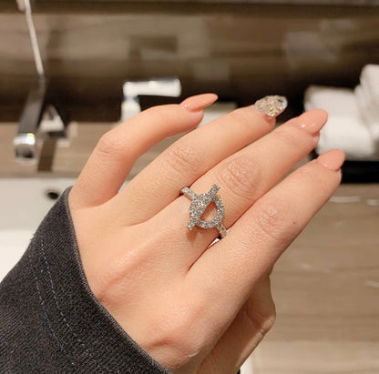 [⭐Seralia]ECHAPPEE RING SILVER DIAMOND