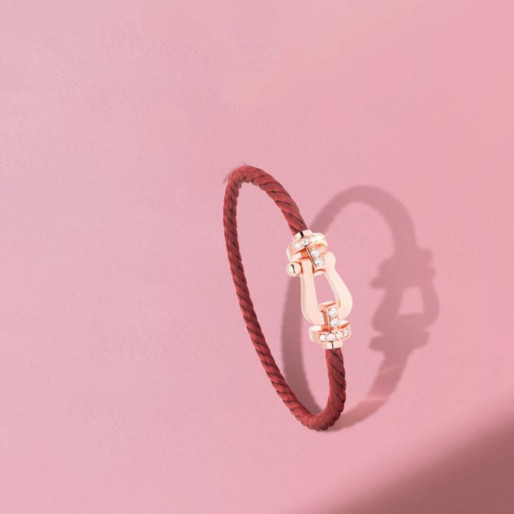 [⭐Seralia]FORCE 10 HALF DIAMOND PINK GOLD RED CORDERI LARGE AND MEDIUM MODEL