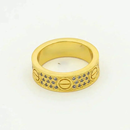 [⭐Seralia]LOVE RING 5.5MM DIAMONDS PAVED