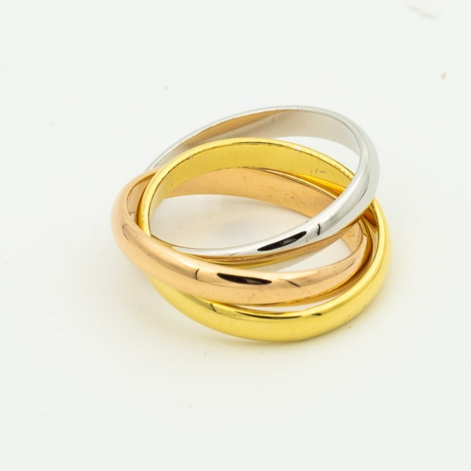 [⭐Seralia Jewelry]TRINITY RING GOLD PINK GOLD SILVER