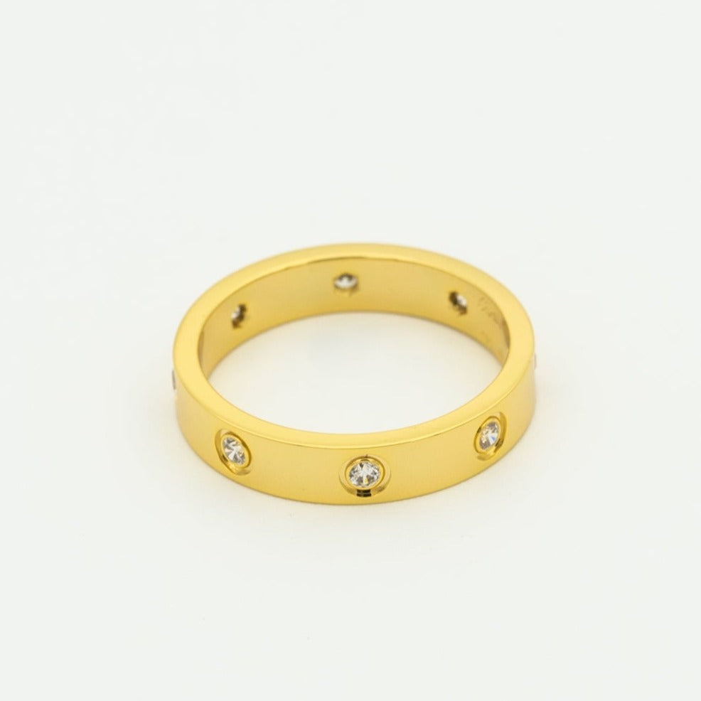 [⭐Seralia]LOVE RING 3.6MM 8 DIAMONDS