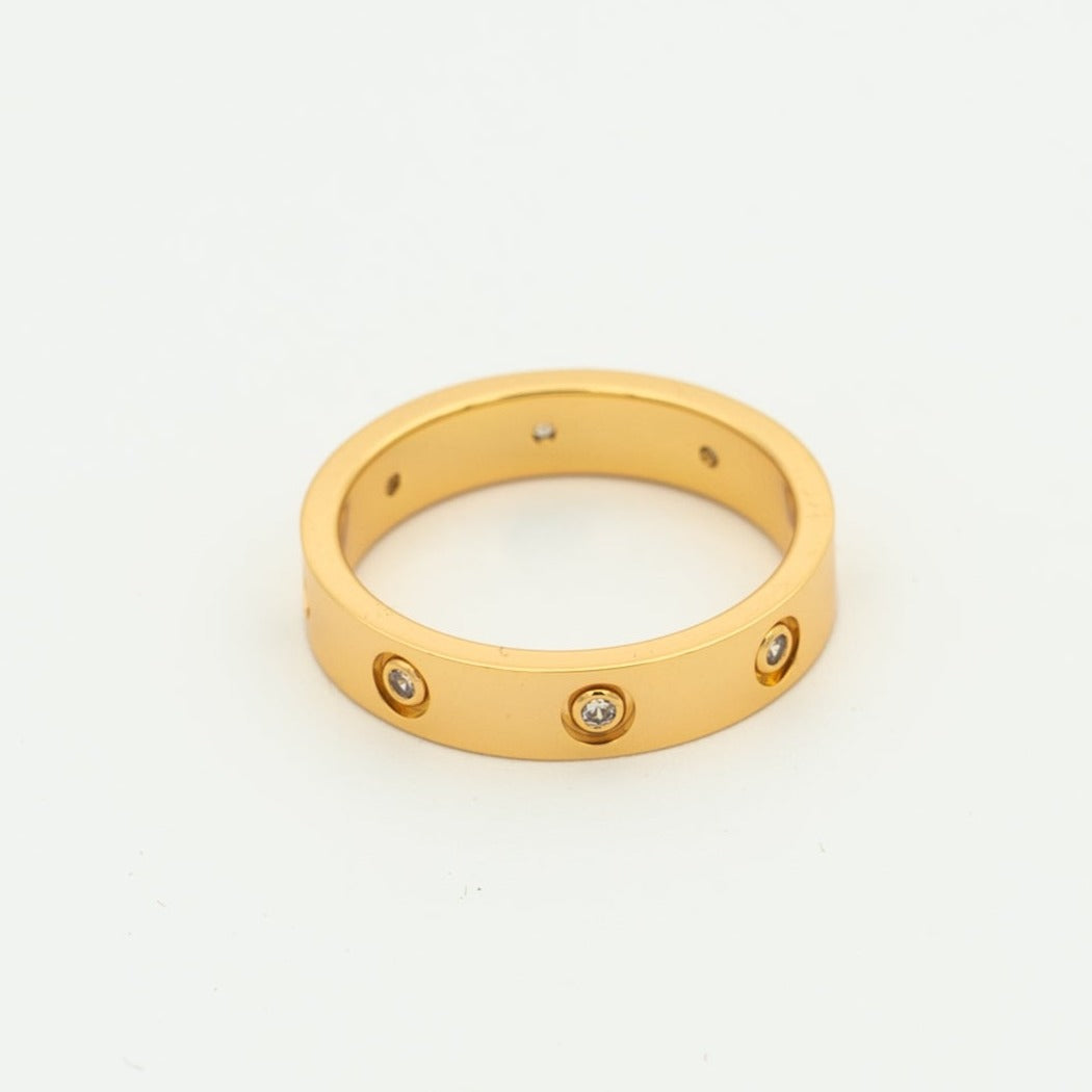 [⭐Seralia]LOVE RING 3.6MM 8 DIAMONDS