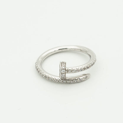 [⭐Seralia]JUSTE RING 1.8MM SILVER DIAMONDS