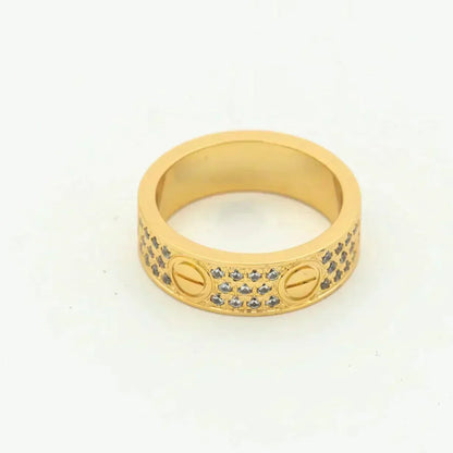 [⭐Seralia]LOVE RING 5.5MM DIAMONDS PAVED