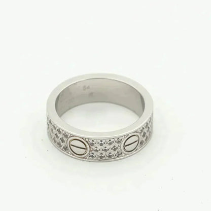 [⭐Seralia]LOVE RING 5.5MM DIAMONDS PAVED