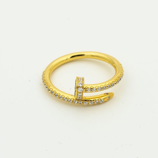 [⭐Seralia]JUSTE RING 1.8MM GOLD DIAMONDS