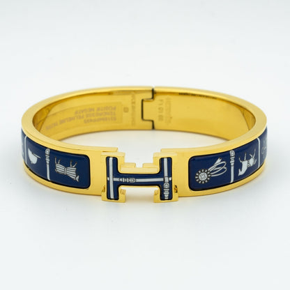 [⭐Seralia]H BRACELET BLUE CERAMIC