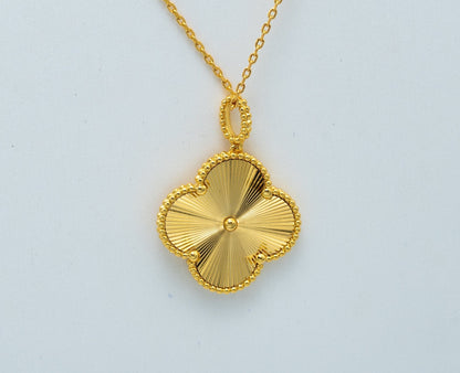 [⭐Seralia]CLOVER 25MM PEDANT NECKLACE GOLD