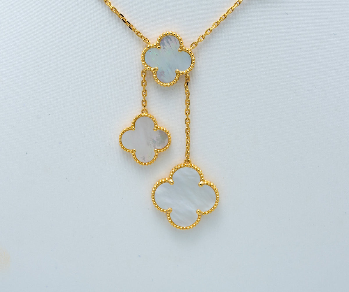 [⭐Seralia]CLOVER MOTHER OF PEARL NECKLACE 6 MOTIF