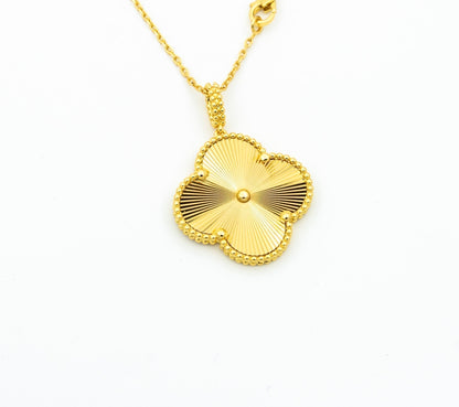 [⭐Seralia]CLOVER 25MM PEDANT NECKLACE GOLD