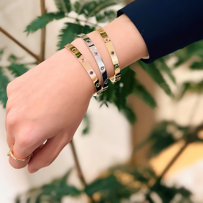 [⭐Seralia] 2026 RAINBOW LOVE BRACELET 6.1MM  10 DIAMONDS