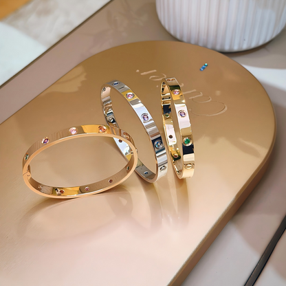 [⭐Seralia] 2026 RAINBOW LOVE BRACELET 6.1MM  10 DIAMONDS
