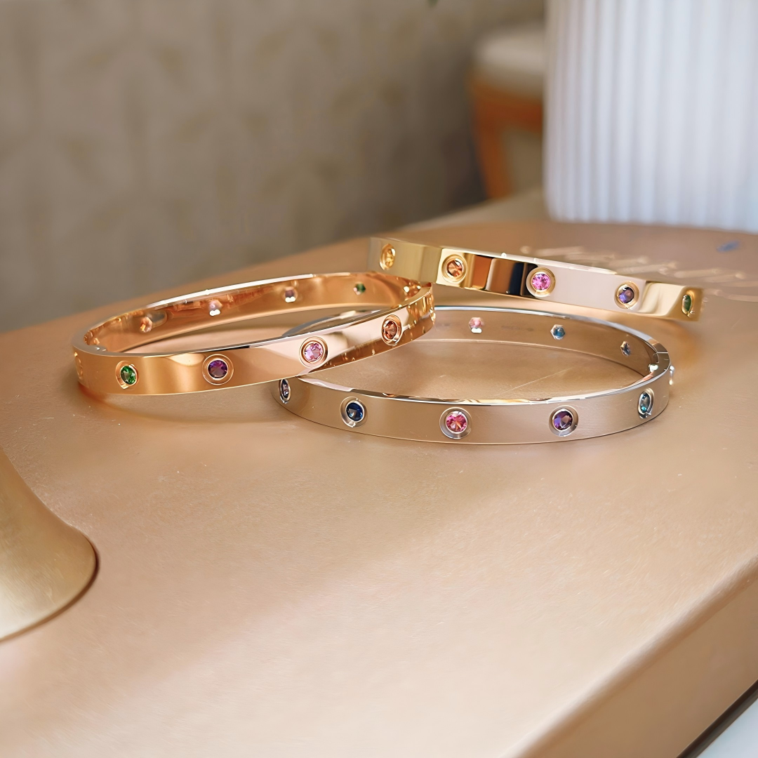 [⭐Seralia] 2026 RAINBOW LOVE BRACELET 6.1MM  10 DIAMONDS