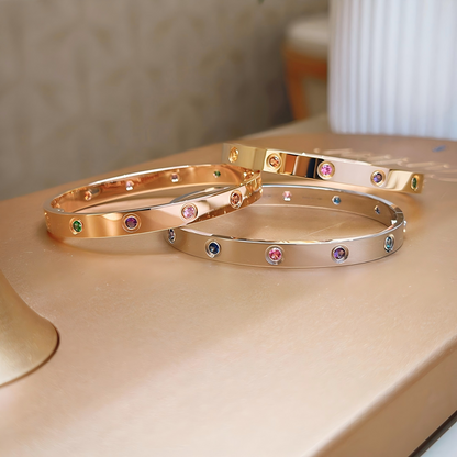 [⭐Seralia] 2026 RAINBOW LOVE BRACELET 6.1MM  10 DIAMONDS
