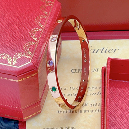 [⭐Seralia] 2026 RAINBOW LOVE BRACELET 6.1MM  10 DIAMONDS