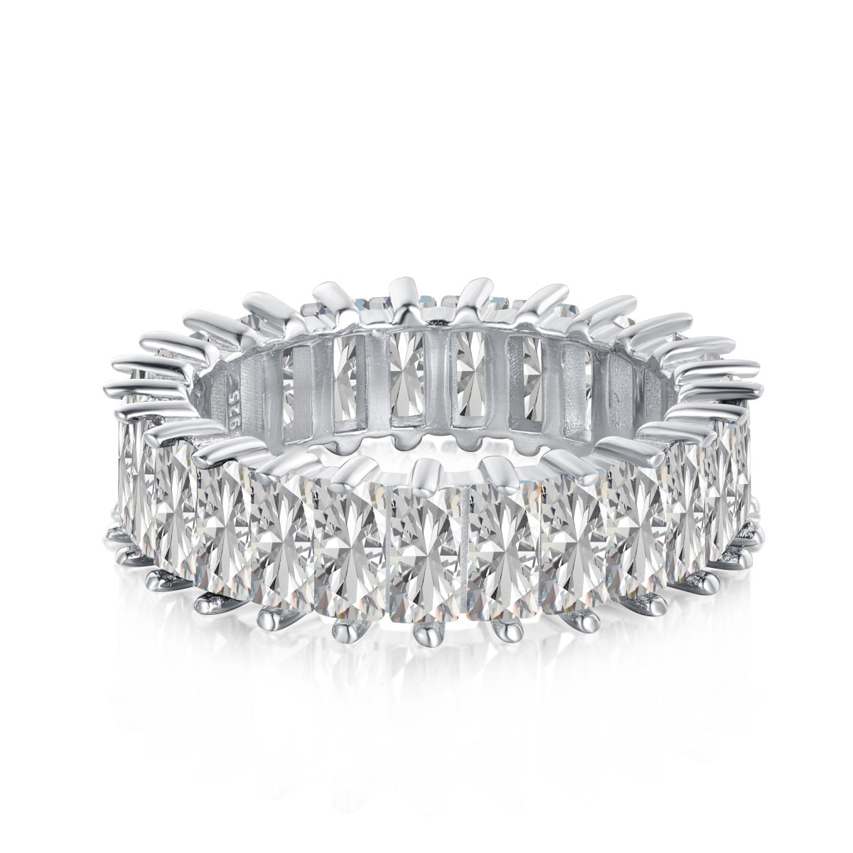 [Lucky Jewelry]Unique Colorful Radiant Cut RIng