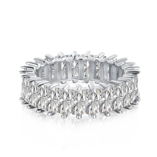 [Lucky Jewelry]Unique Colorful Radiant Cut RIng